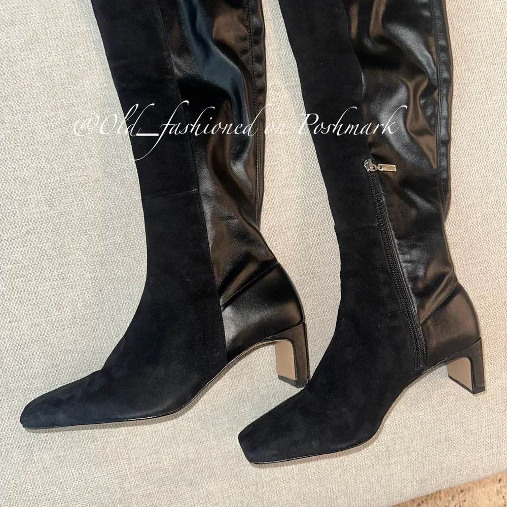 SCHUTZ Donata OTK Leather Boots